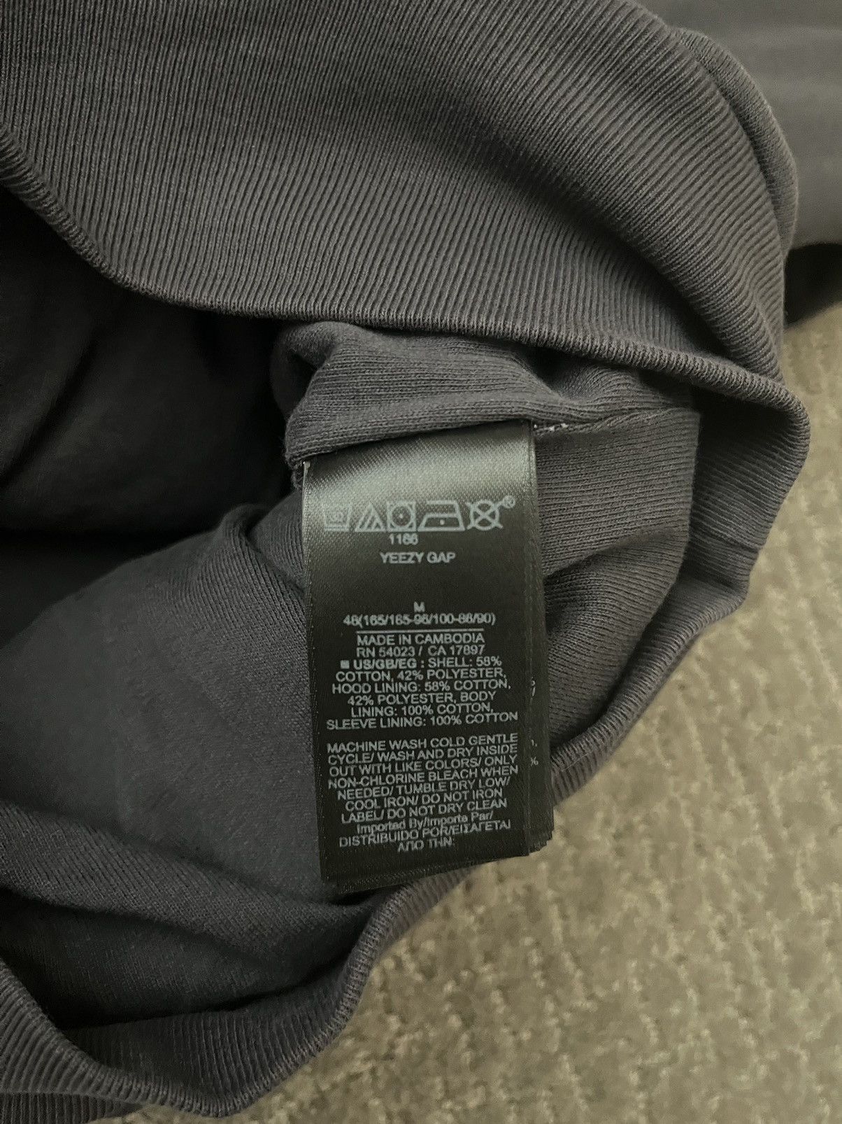 Yeezy Gap engineered by Balenciaga logo shrunken hoodie