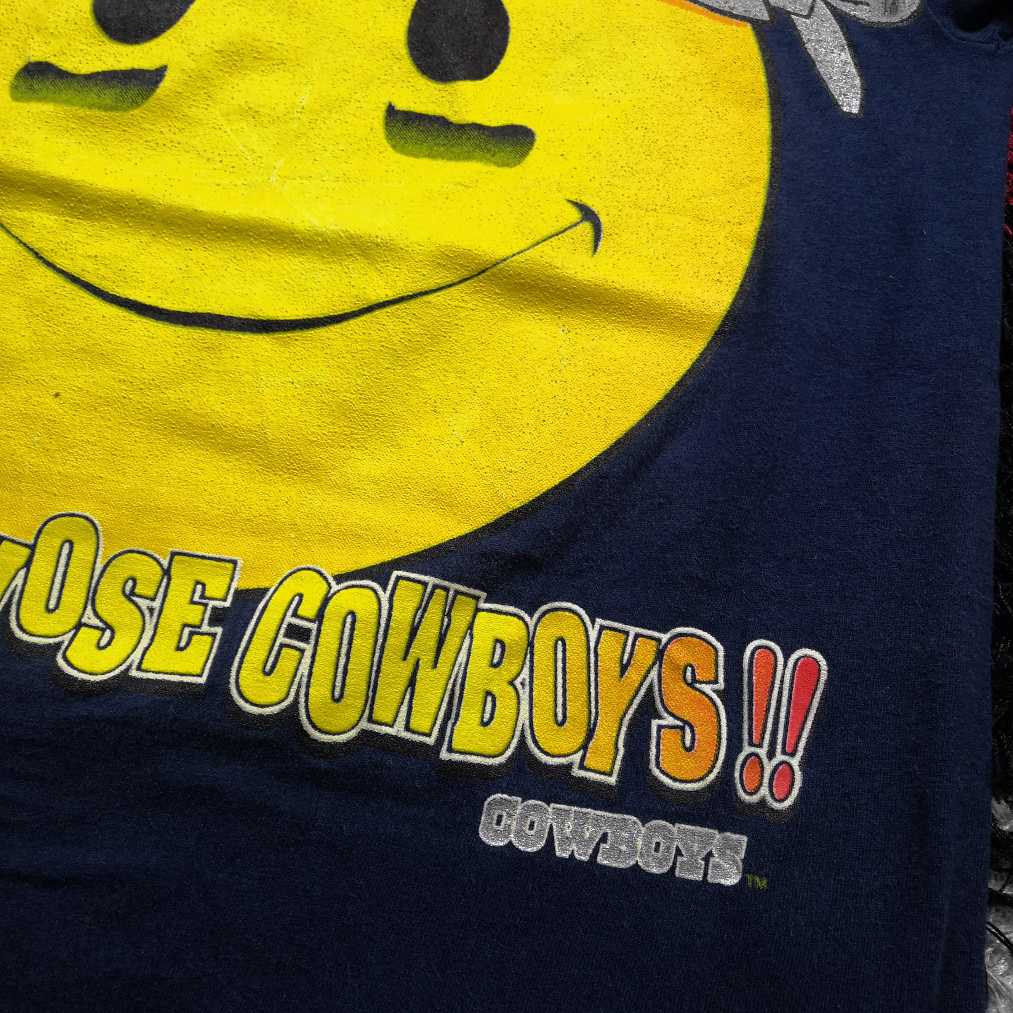 NFL Vintage NFLP Dallas T Shirt Cowboys Smiley Crewneck Tee Size US S / EU 44-46 / 1 - 5 Thumbnail