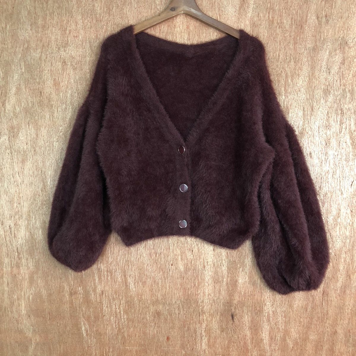 Hypebeast Mysty Woman Shag Shaggy Fur Mohair Cardigan #6651DL Size US M / EU 48-50 / 2 - 3 Thumbnail