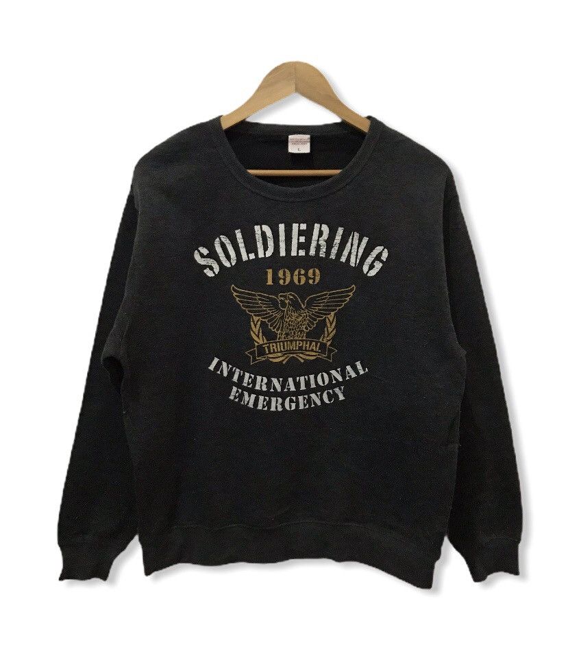 Japanese Brand × Vintage Soldiering international emergency sweatshirt Size US M / EU 48-50 / 2 - 1 Thumbnail