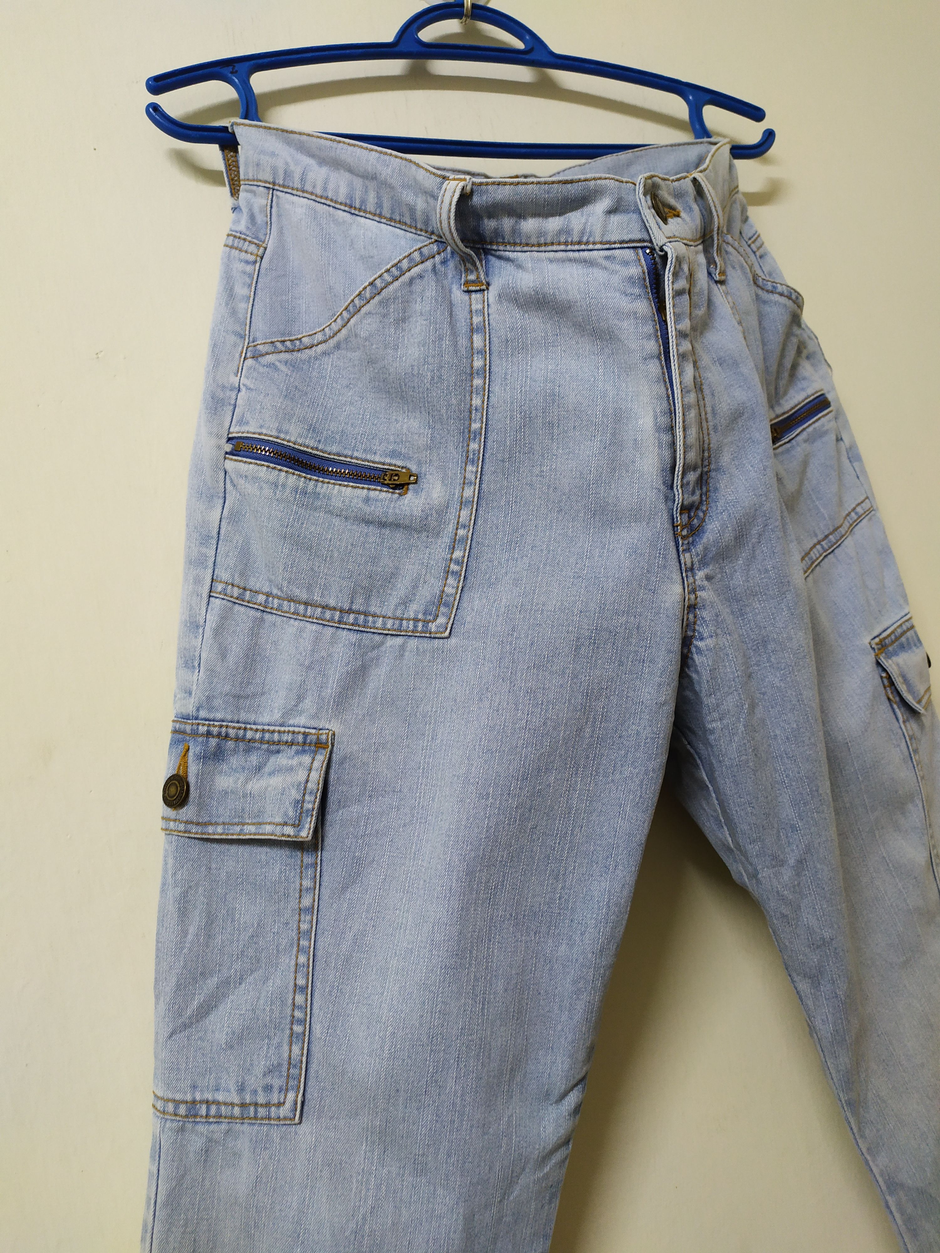 Japanese Brand × StraightFaded JAPANES BRAND FLARE CARGO PANTS Size US 29 - 2 Thumbnail