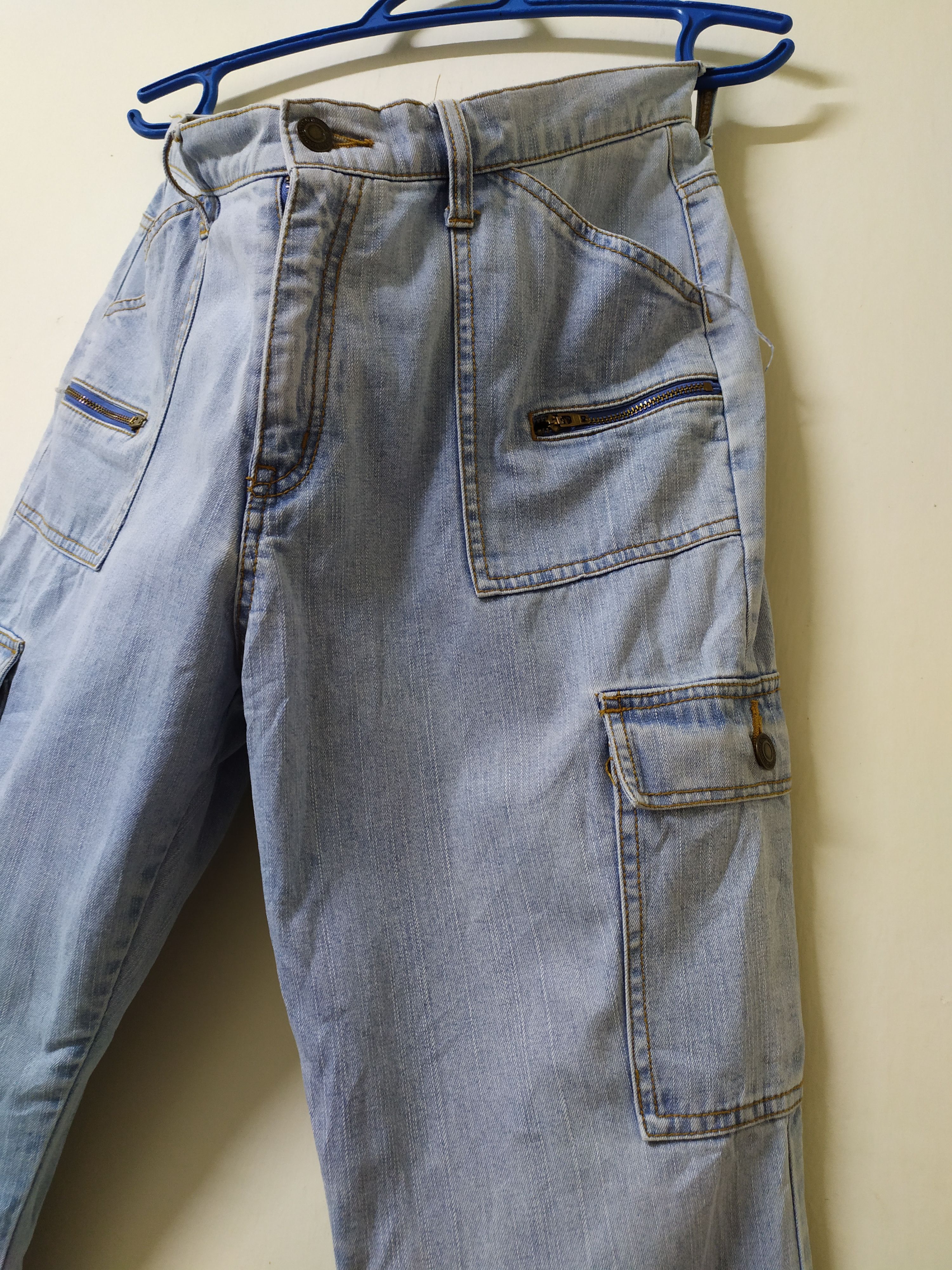 Japanese Brand × StraightFaded JAPANES BRAND FLARE CARGO PANTS Size US 29 - 4 Thumbnail
