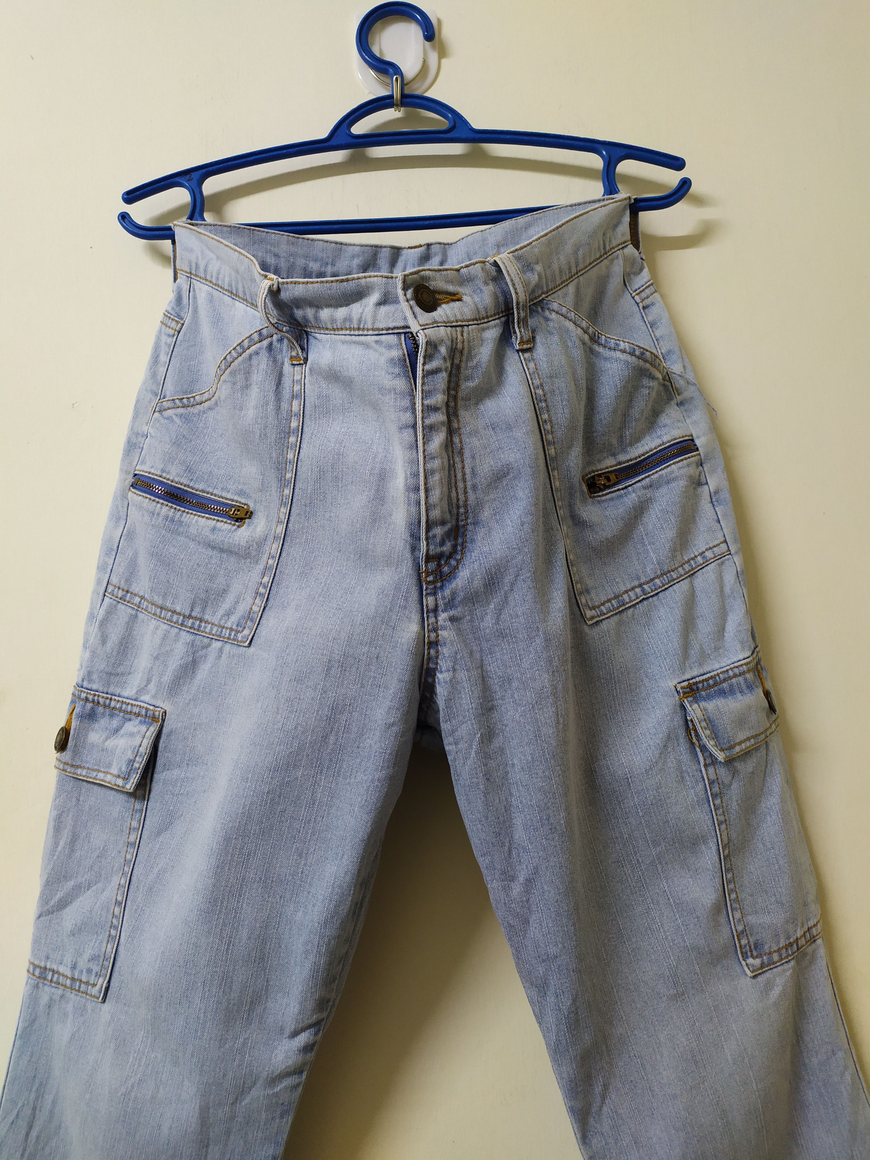 Japanese Brand × StraightFaded JAPANES BRAND FLARE CARGO PANTS Size US 29 - 3 Thumbnail