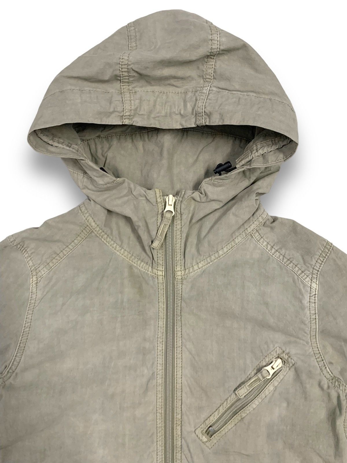 Japanese Brand Japanese Brand Sunny Cloud Cotton Thrashed Hooded Jacket Size US S / EU 44-46 / 1 - 5 Thumbnail