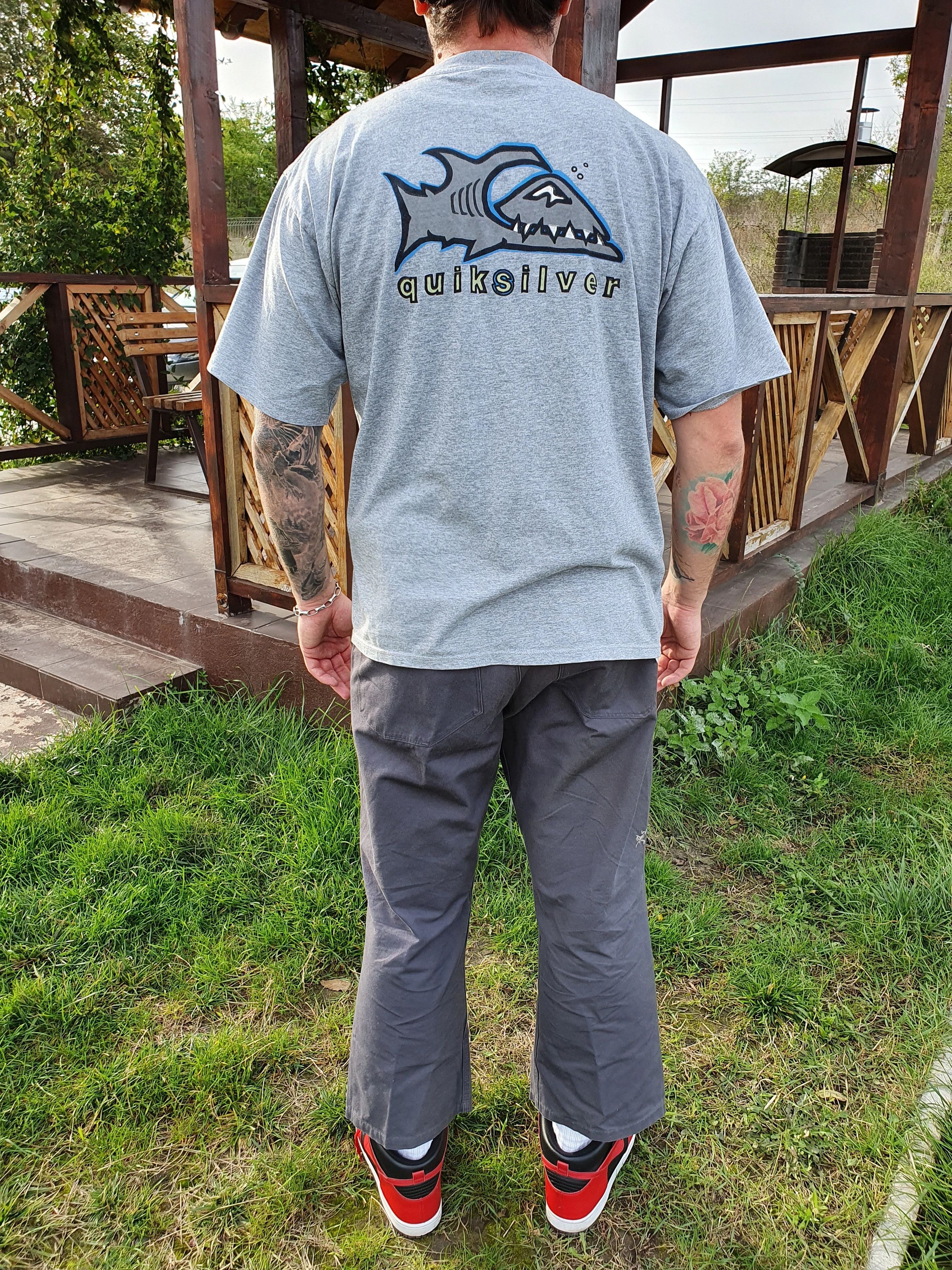 Quiksilver × Vintage Rare early 90s Quiksilver Big Logo Vintage Tee shirt Size US L / EU 52-54 / 3 - 2 Thumbnail