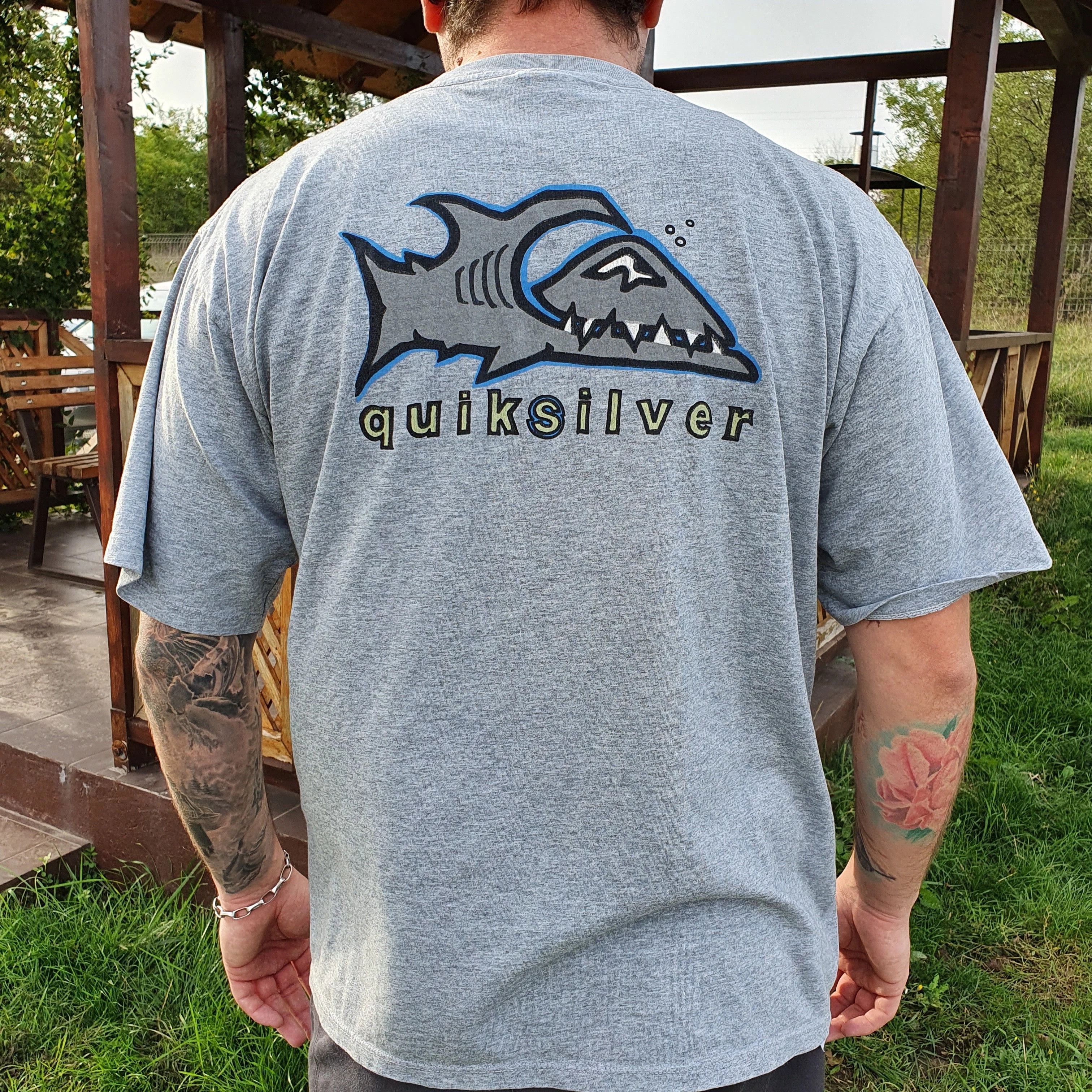 Quiksilver × Vintage Rare early 90s Quiksilver Big Logo Vintage Tee shirt Size US L / EU 52-54 / 3 - 1 Thumbnail