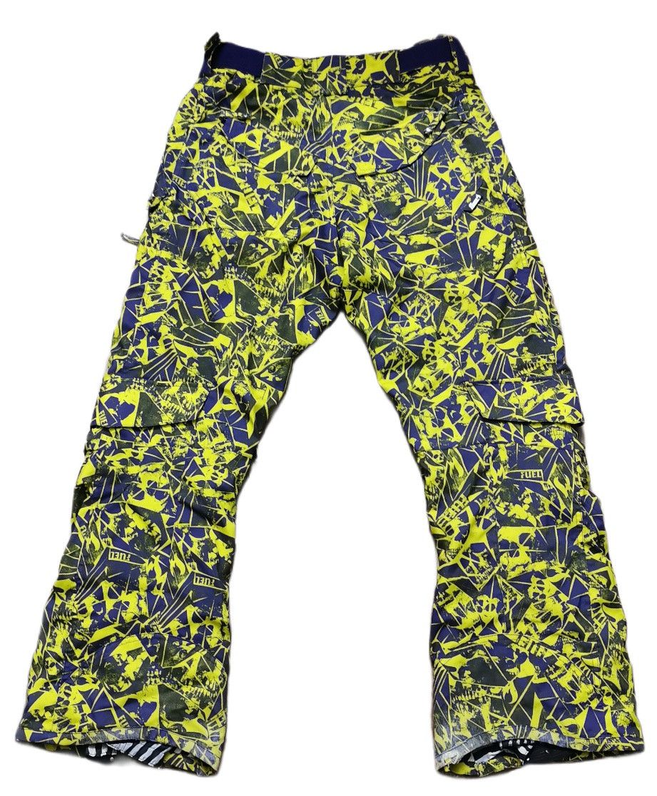 Japanese Brand Fuel Skull Fullprint Ski Pants Size US 34 / EU 50 - 2 Thumbnail