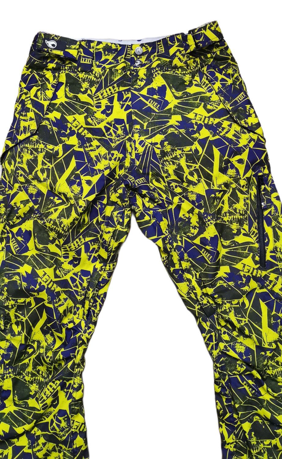Japanese Brand Fuel Skull Fullprint Ski Pants Size US 34 / EU 50 - 3 Thumbnail