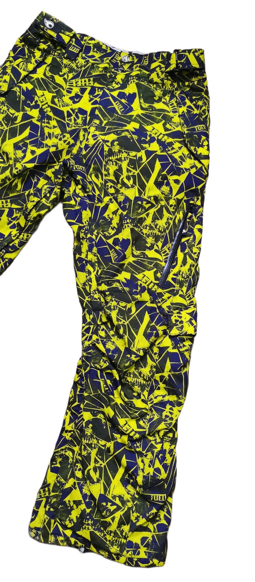 Japanese Brand Fuel Skull Fullprint Ski Pants Size US 34 / EU 50 - 4 Thumbnail