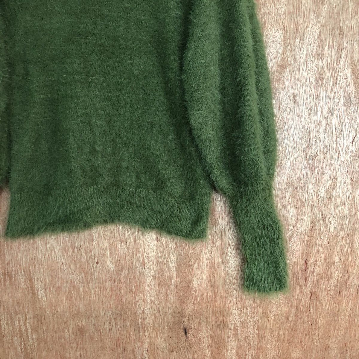 Hypebeast SLY Green Shag Shaggy Fur Mohair Knitwear #6645 Size S / US 4 / IT 40 - 5 Thumbnail