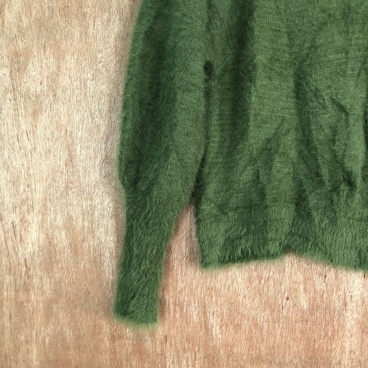 Hypebeast SLY Green Shag Shaggy Fur Mohair Knitwear #6645 Size S / US 4 / IT 40 - 10 Thumbnail
