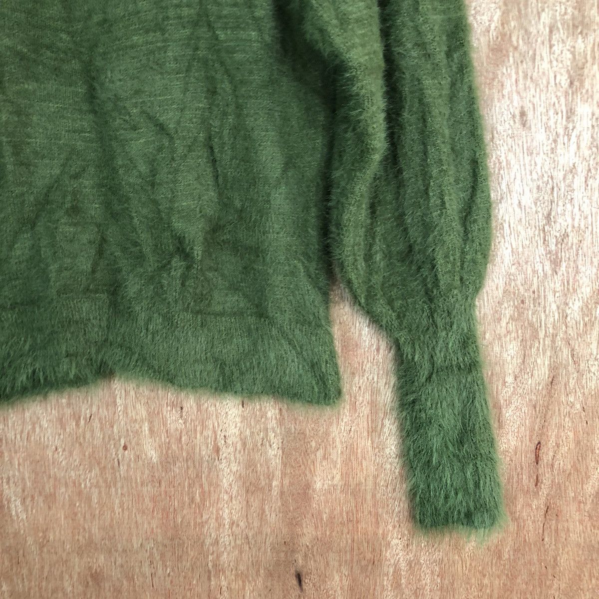 Hypebeast SLY Green Shag Shaggy Fur Mohair Knitwear #6645 Size S / US 4 / IT 40 - 11 Thumbnail