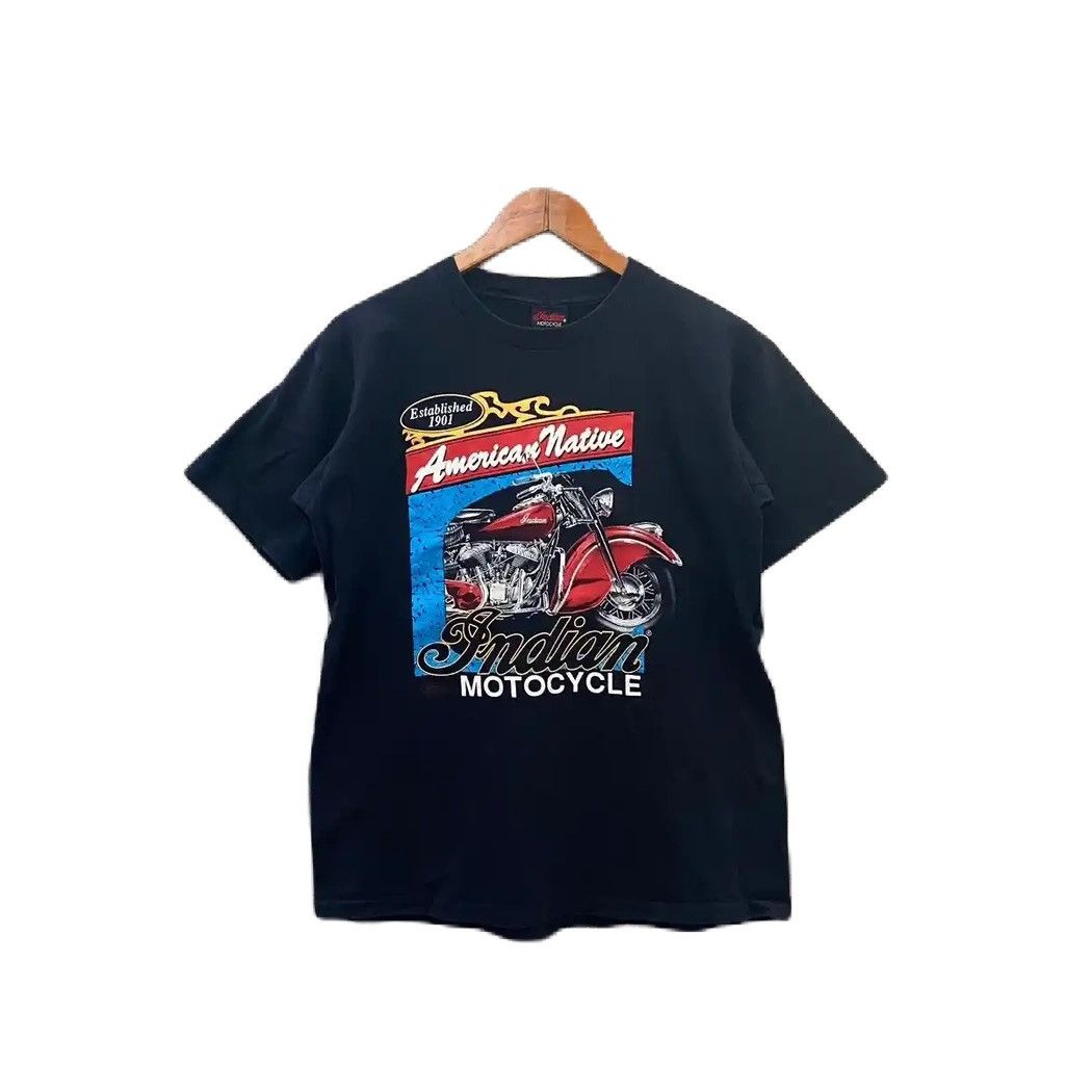 Indian Motorcycle Vintage 90s Indian Motorcycle TShirt american native Size US M / EU 48-50 / 2 - 1 Thumbnail