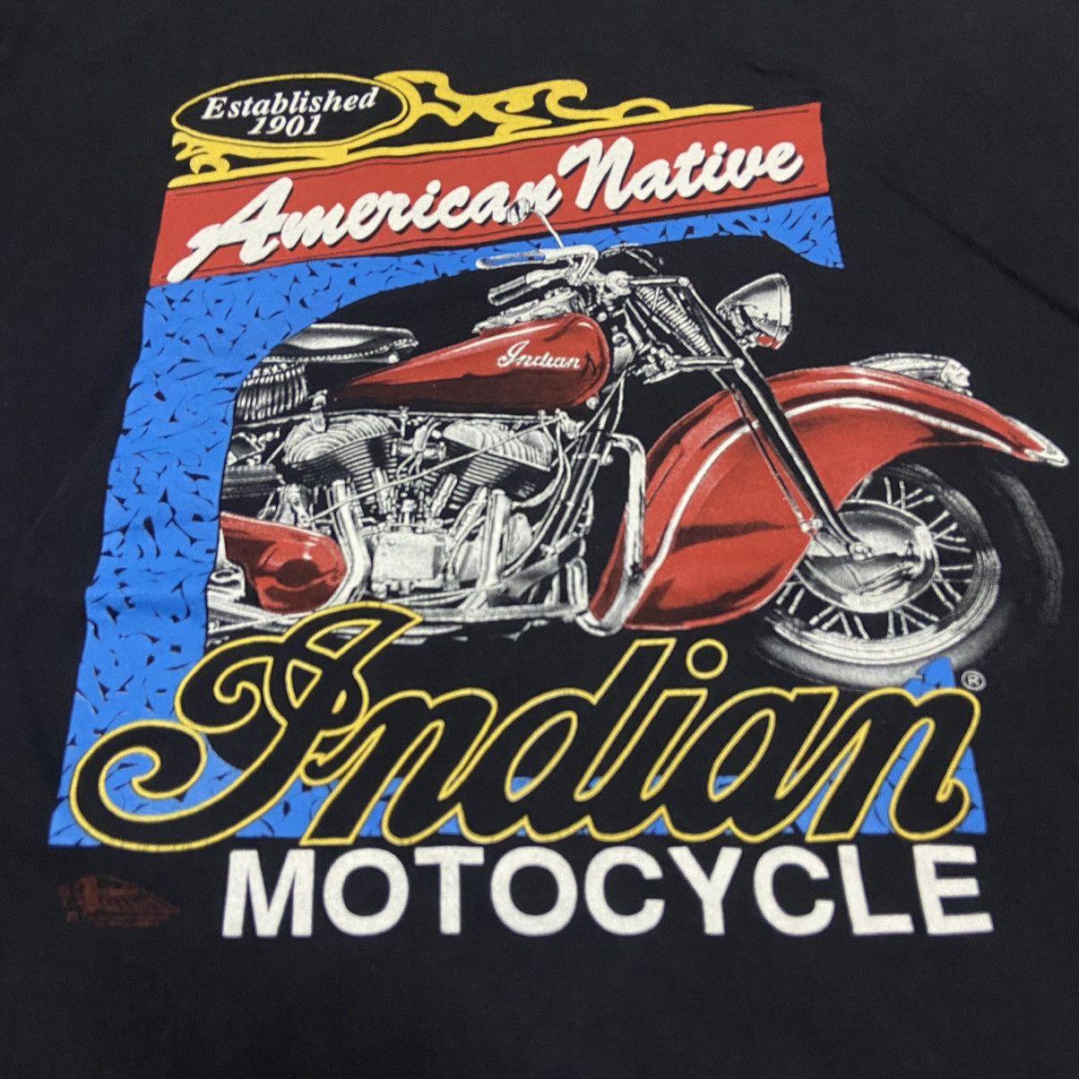 Indian Motorcycle Vintage 90s Indian Motorcycle TShirt american native Size US M / EU 48-50 / 2 - 3 Thumbnail