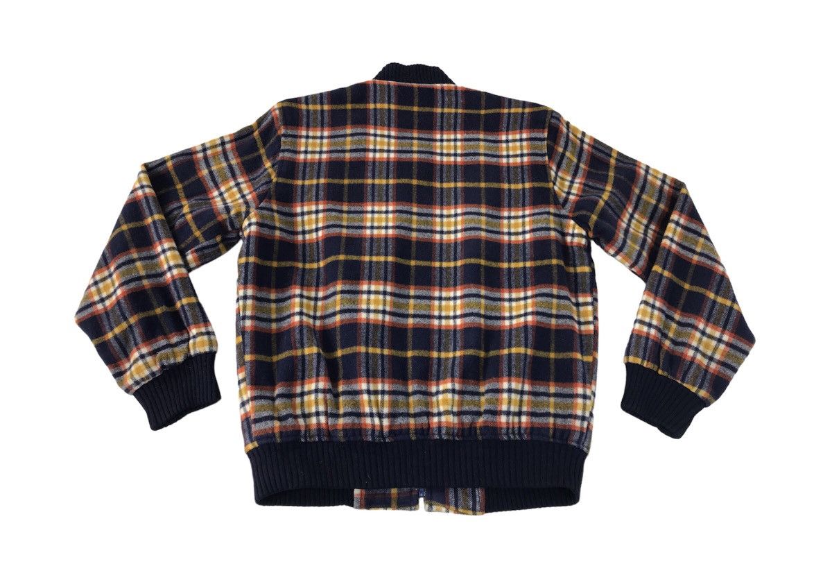 Japanese Brand × Vintage Vintage Japanesebrand Bomber Jacket Plaid Zipper Design Size US M / EU 48-50 / 2 - 2 Thumbnail
