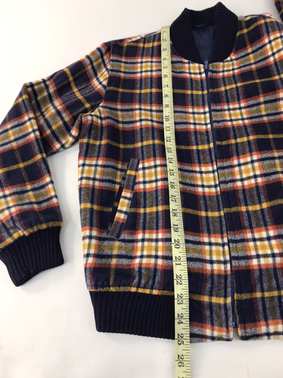 Japanese Brand × Vintage Vintage Japanesebrand Bomber Jacket Plaid Zipper Design Size US M / EU 48-50 / 2 - 10 Thumbnail