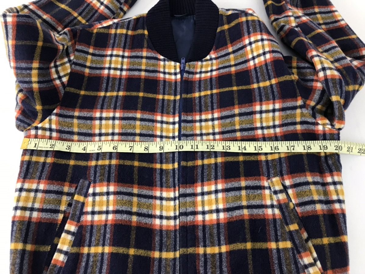 Japanese Brand × Vintage Vintage Japanesebrand Bomber Jacket Plaid Zipper Design Size US M / EU 48-50 / 2 - 9 Thumbnail