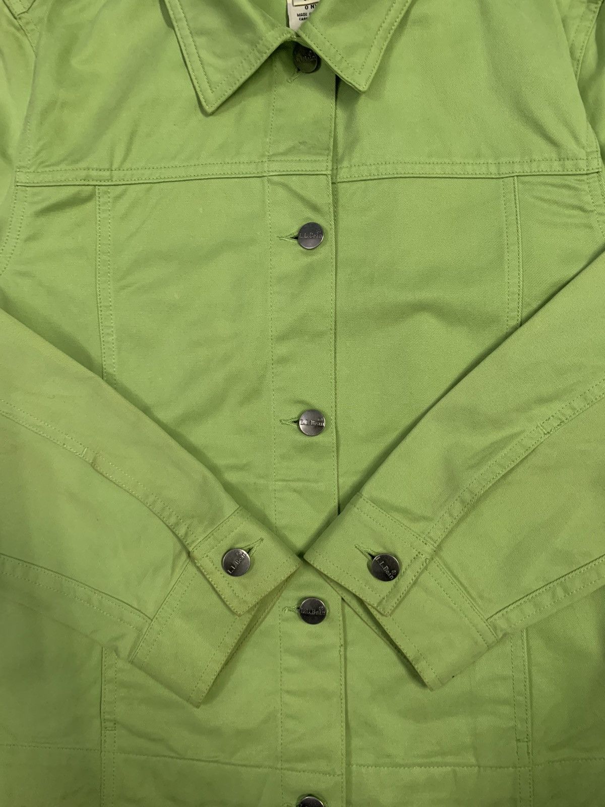 L.L. Bean Vintage L.L. Bean Cotton Denim Jacket (Women Size) Size US S / EU 44-46 / 1 - 10 Thumbnail