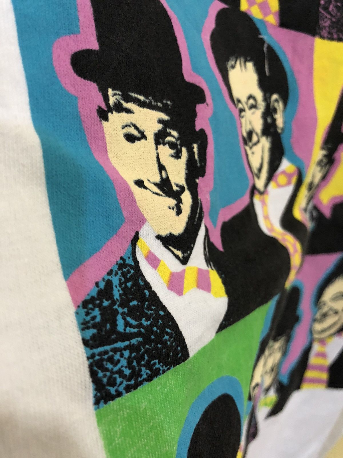 Vintage Vintage 90s Charlie Chaplin Laurel & Hardy tees Size US XL / EU 56 / 4 - 4 Thumbnail
