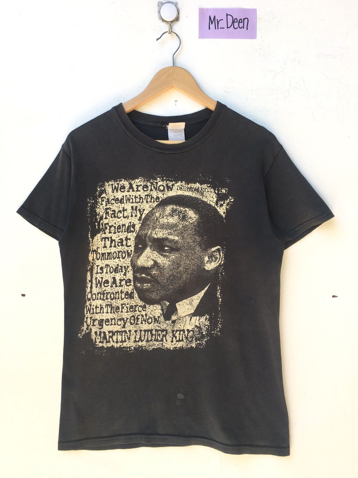 Gildan Vintage Martin Luther King Rap Tshirt Size US S / EU 44-46 / 1 - 4 Thumbnail