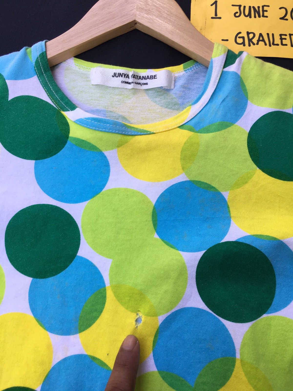 Comme des Garcons Vtg CDG Comme Des Garcons x Junya Watanabe Polka Dot Tee Size US XS / EU 42 / 0 - 6 Thumbnail