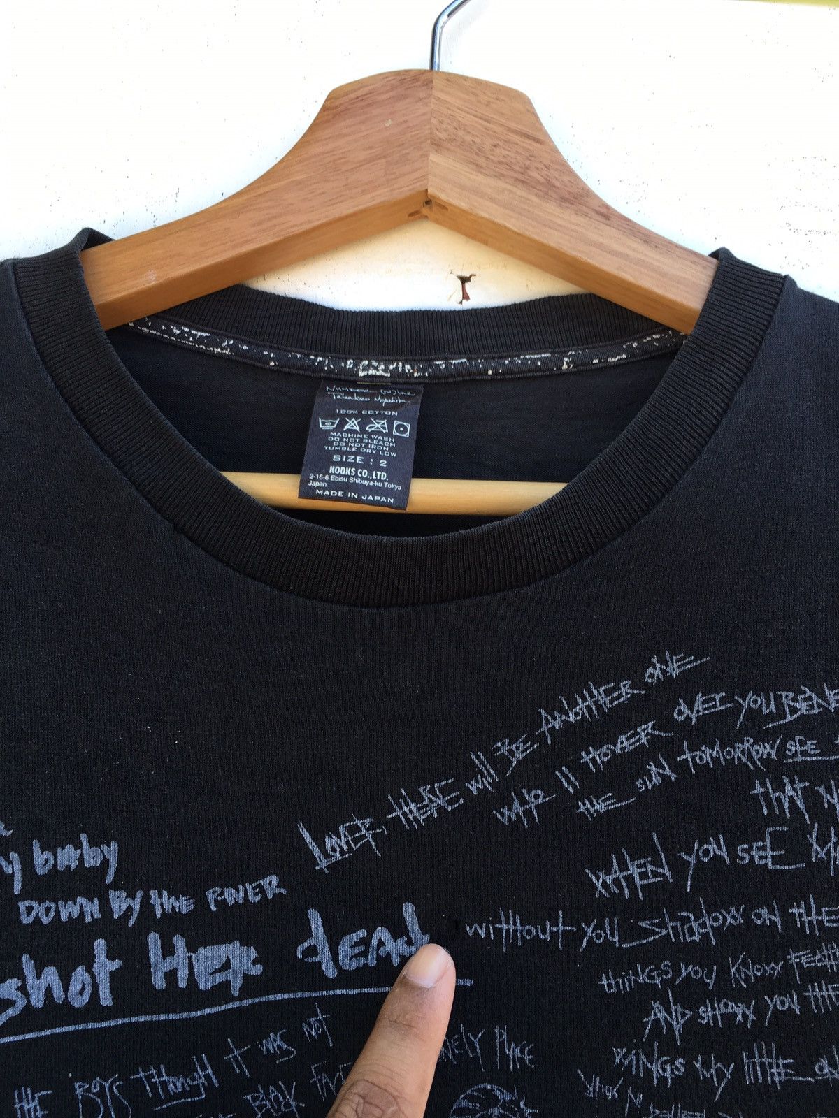 Number (N)ine Number (N)ine x Neil Young Down By The River Lyrics Tee Size US S / EU 44-46 / 1 - 11 Thumbnail