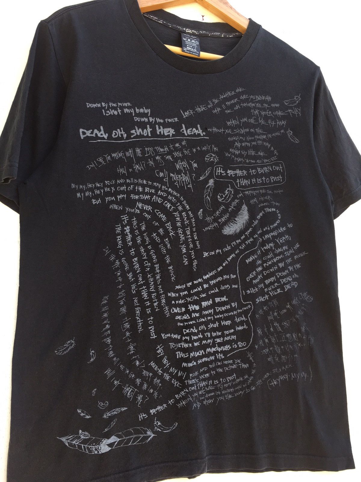 Number (N)ine Number (N)ine x Neil Young Down By The River Lyrics Tee Size US S / EU 44-46 / 1 - 5 Thumbnail