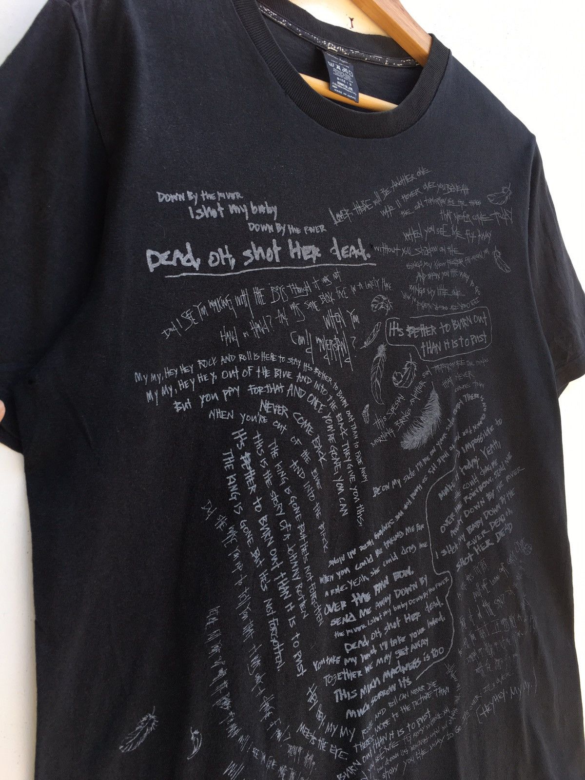Number (N)ine Number (N)ine x Neil Young Down By The River Lyrics Tee Size US S / EU 44-46 / 1 - 6 Thumbnail