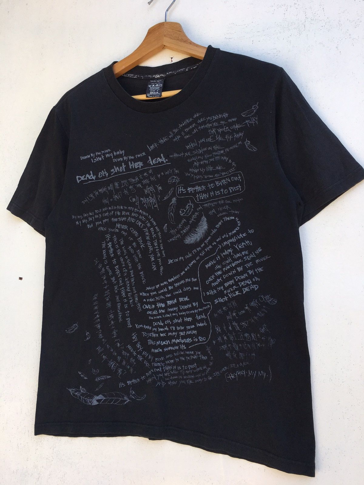 Number (N)ine Number (N)ine x Neil Young Down By The River Lyrics Tee Size US S / EU 44-46 / 1 - 3 Thumbnail