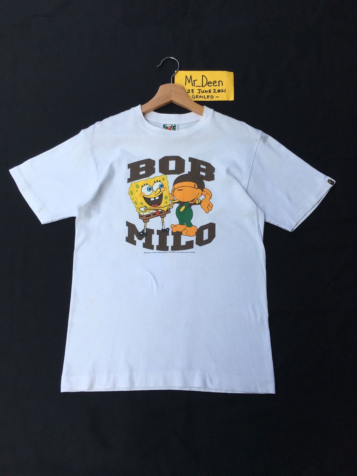 Bape × Nickelodeon Rare Collabs BAPE Baby Milo x Spongebob SquarePants Tee Size US S / EU 44-46 / 1 - 2 Thumbnail
