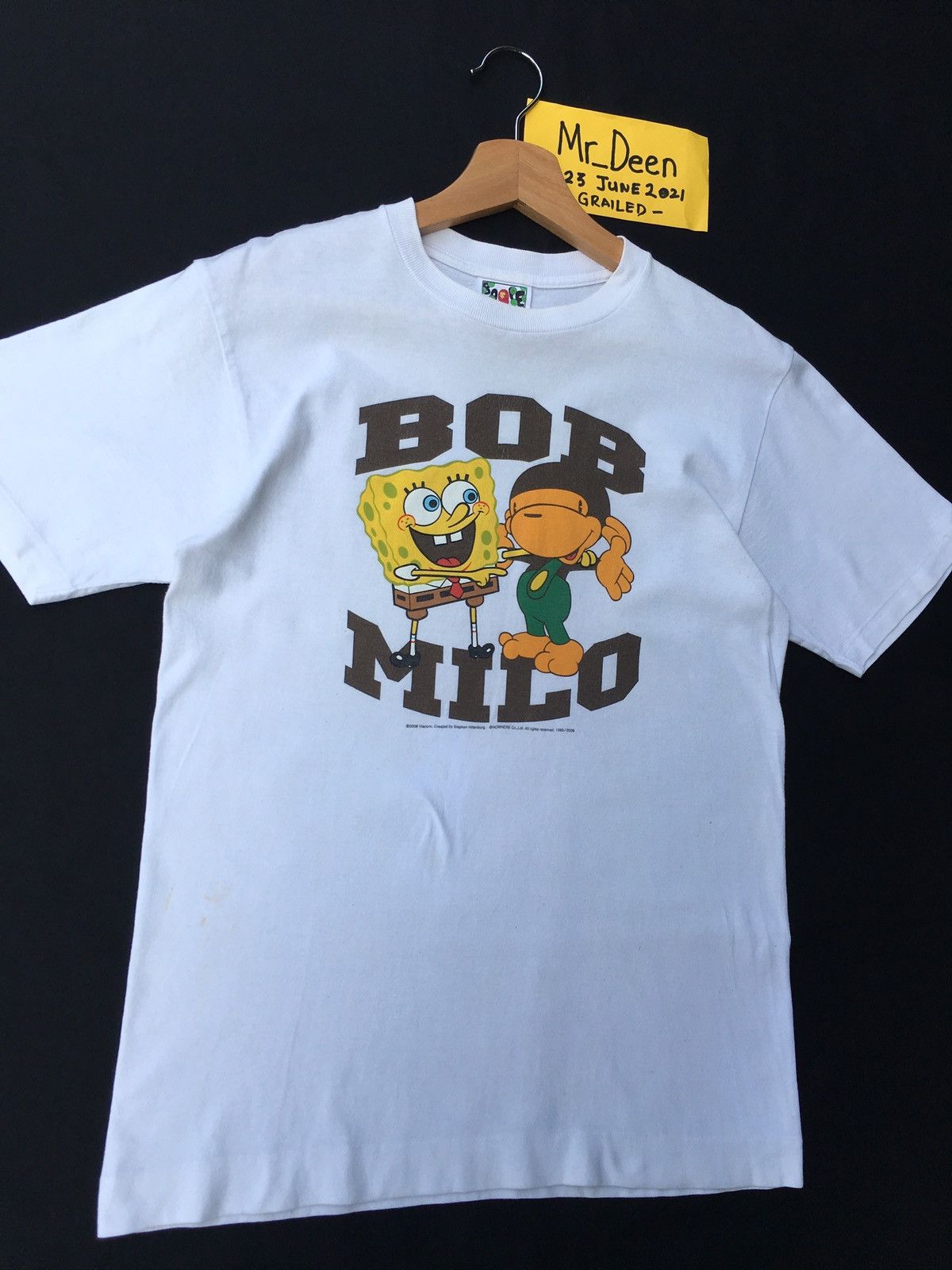 Bape × Nickelodeon Rare Collabs BAPE Baby Milo x Spongebob SquarePants Tee Size US S / EU 44-46 / 1 - 6 Thumbnail