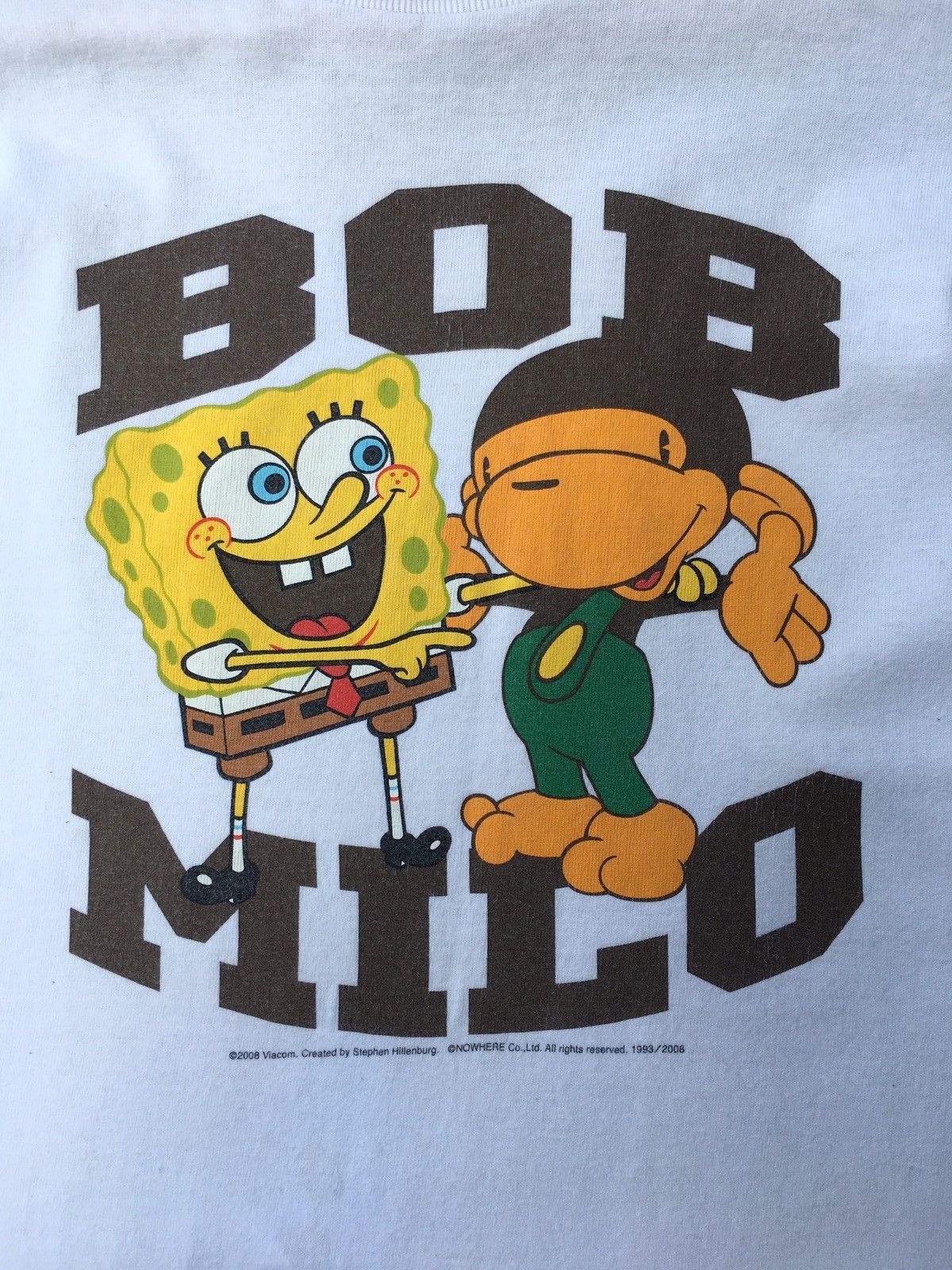 Bape × Nickelodeon Rare Collabs BAPE Baby Milo x Spongebob SquarePants Tee Size US S / EU 44-46 / 1 - 12 Thumbnail