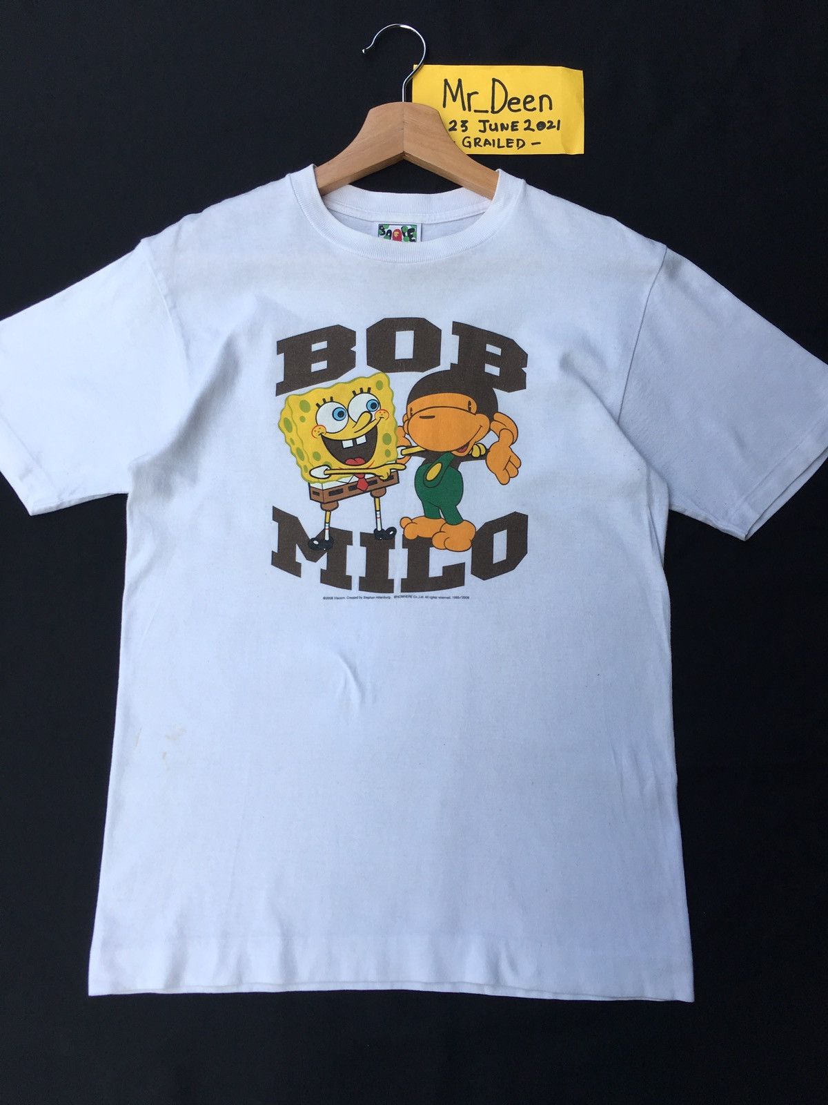 Bape × Nickelodeon Rare Collabs BAPE Baby Milo x Spongebob SquarePants Tee Size US S / EU 44-46 / 1 - 5 Thumbnail