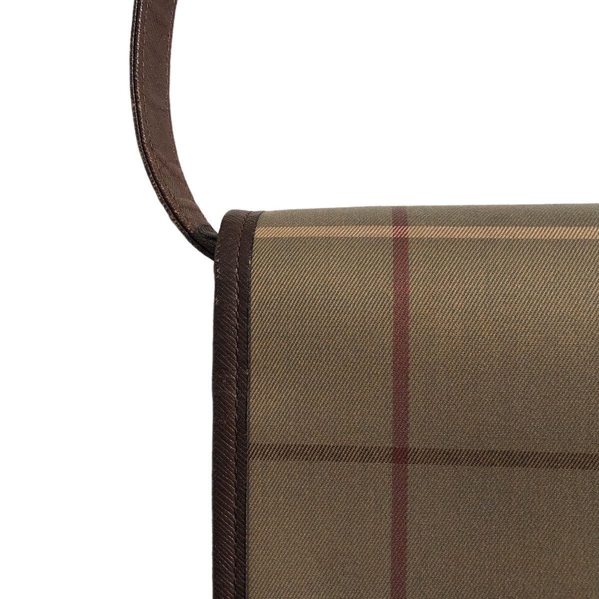 Burberry Vintage Burberrys Check Canvas and Leather Shoulder Bag Size ONE SIZE - 5 Thumbnail