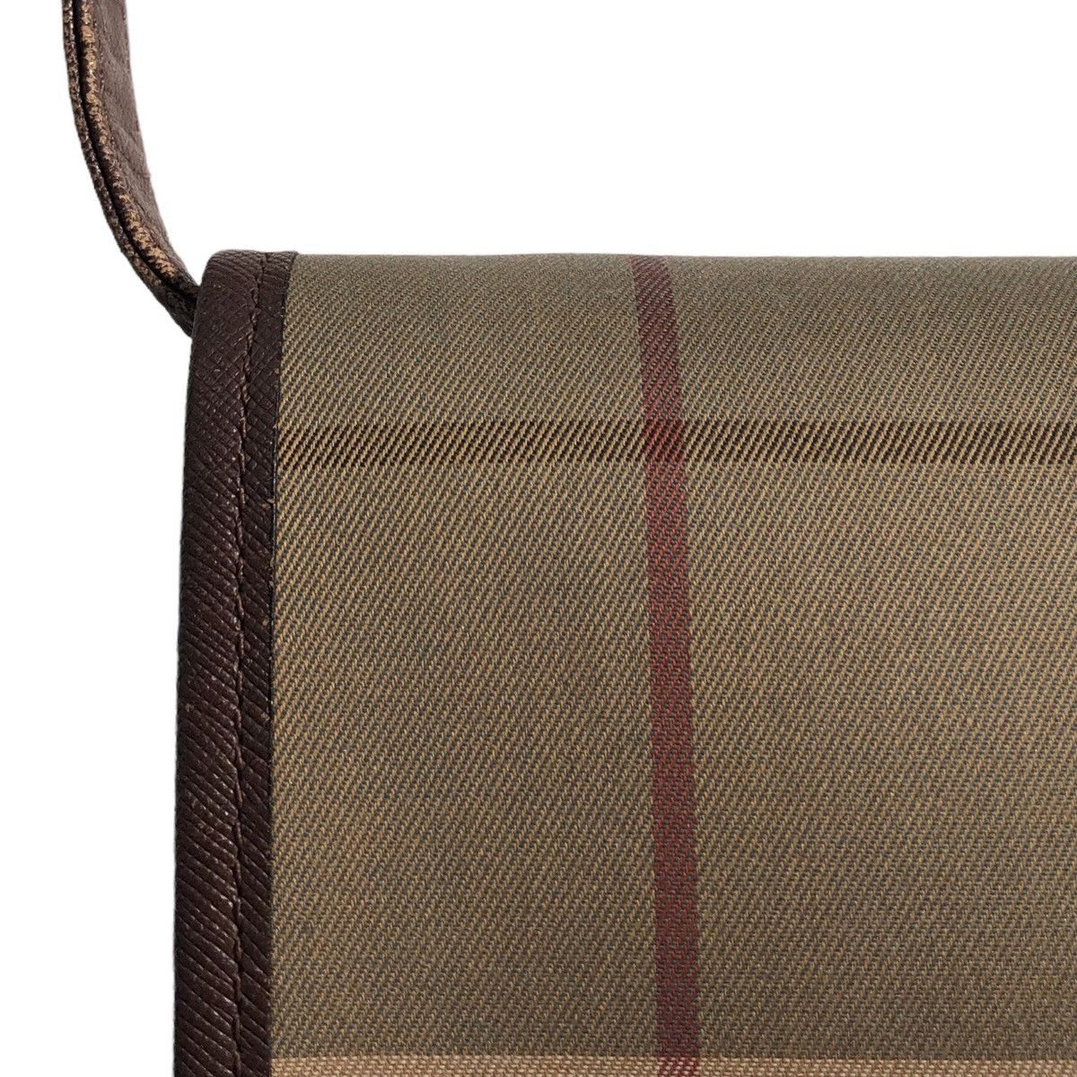 Burberry Vintage Burberrys Check Canvas and Leather Shoulder Bag Size ONE SIZE - 11 Thumbnail