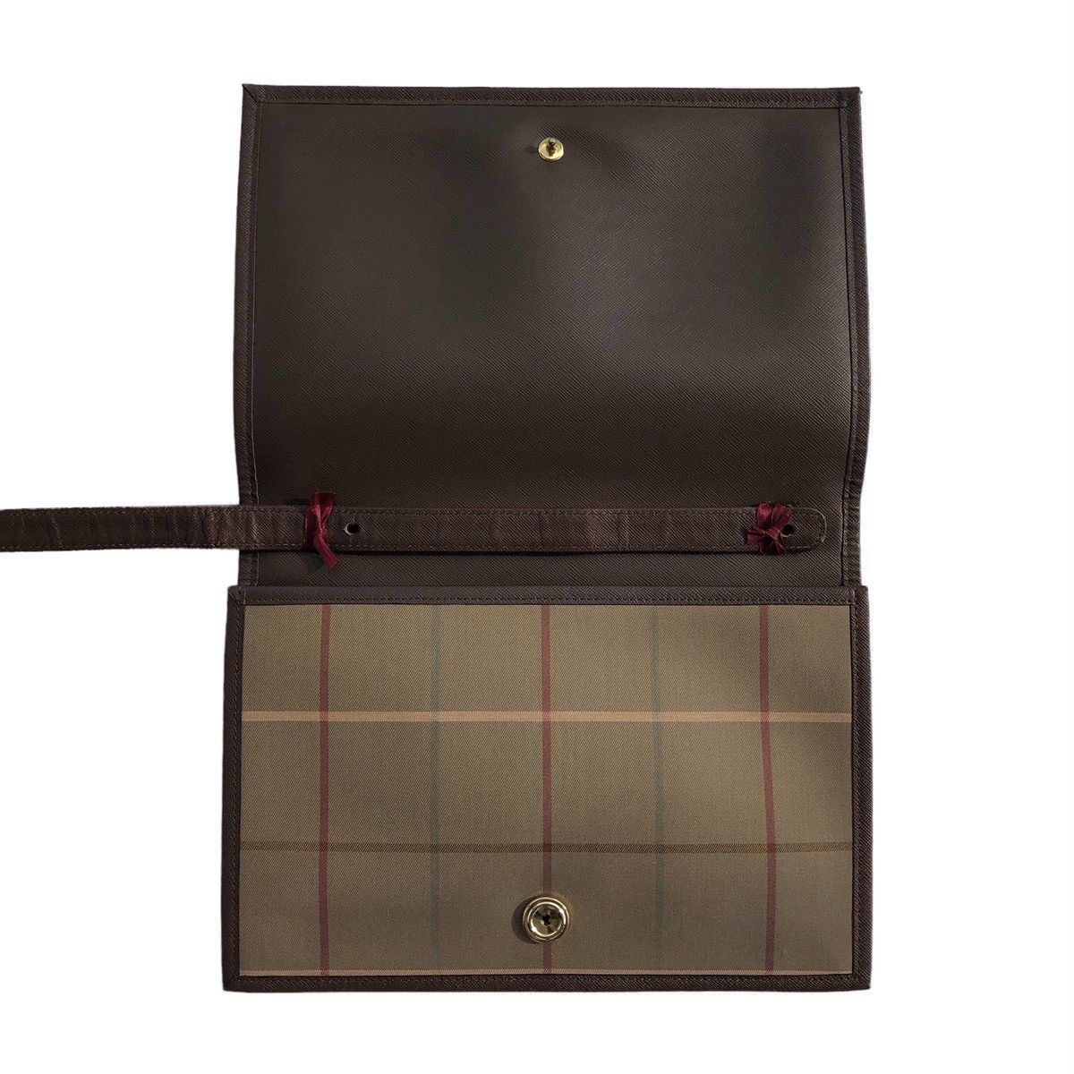 Burberry Vintage Burberrys Check Canvas and Leather Shoulder Bag Size ONE SIZE - 7 Thumbnail