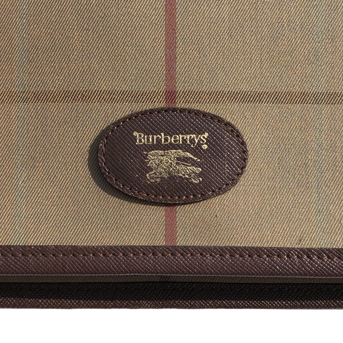 Burberry Vintage Burberrys Check Canvas and Leather Shoulder Bag Size ONE SIZE - 15 Thumbnail