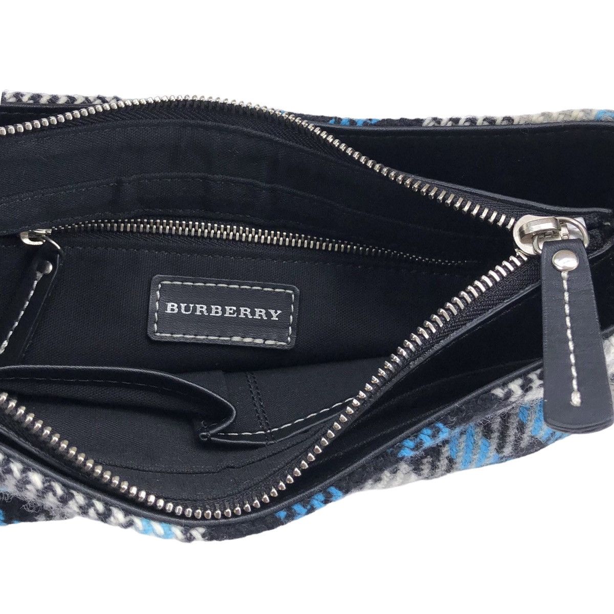 Burberry Burberry Plaid Wool Women Underarm Handbag Size ONE SIZE - 20 Thumbnail