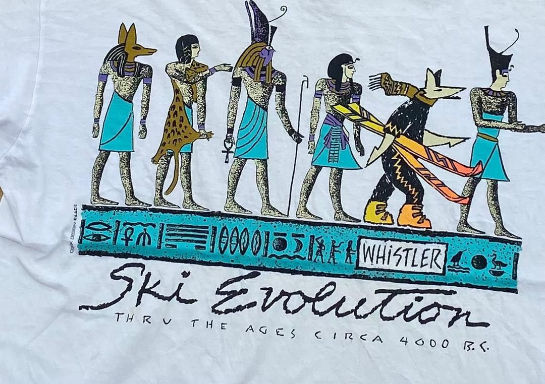 Hanes × Vintage vintage tee evolution of ski A33 Size US L / EU 52-54 / 3 - 2 Thumbnail
