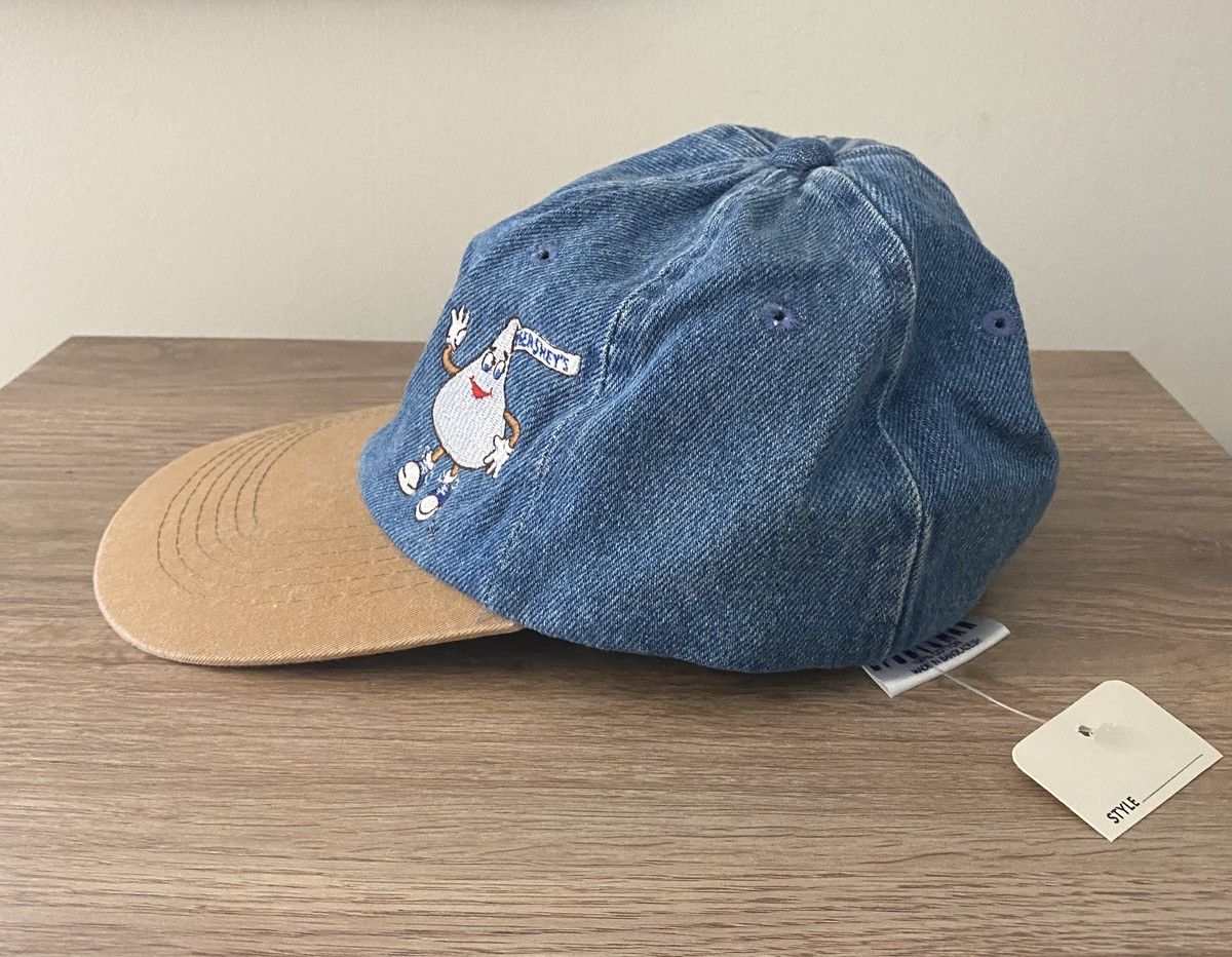 Vintage Vintage NWT 90’s Hershey’s Chocolates Denim Dad Hat Cap New Size ONE SIZE - 5 Thumbnail