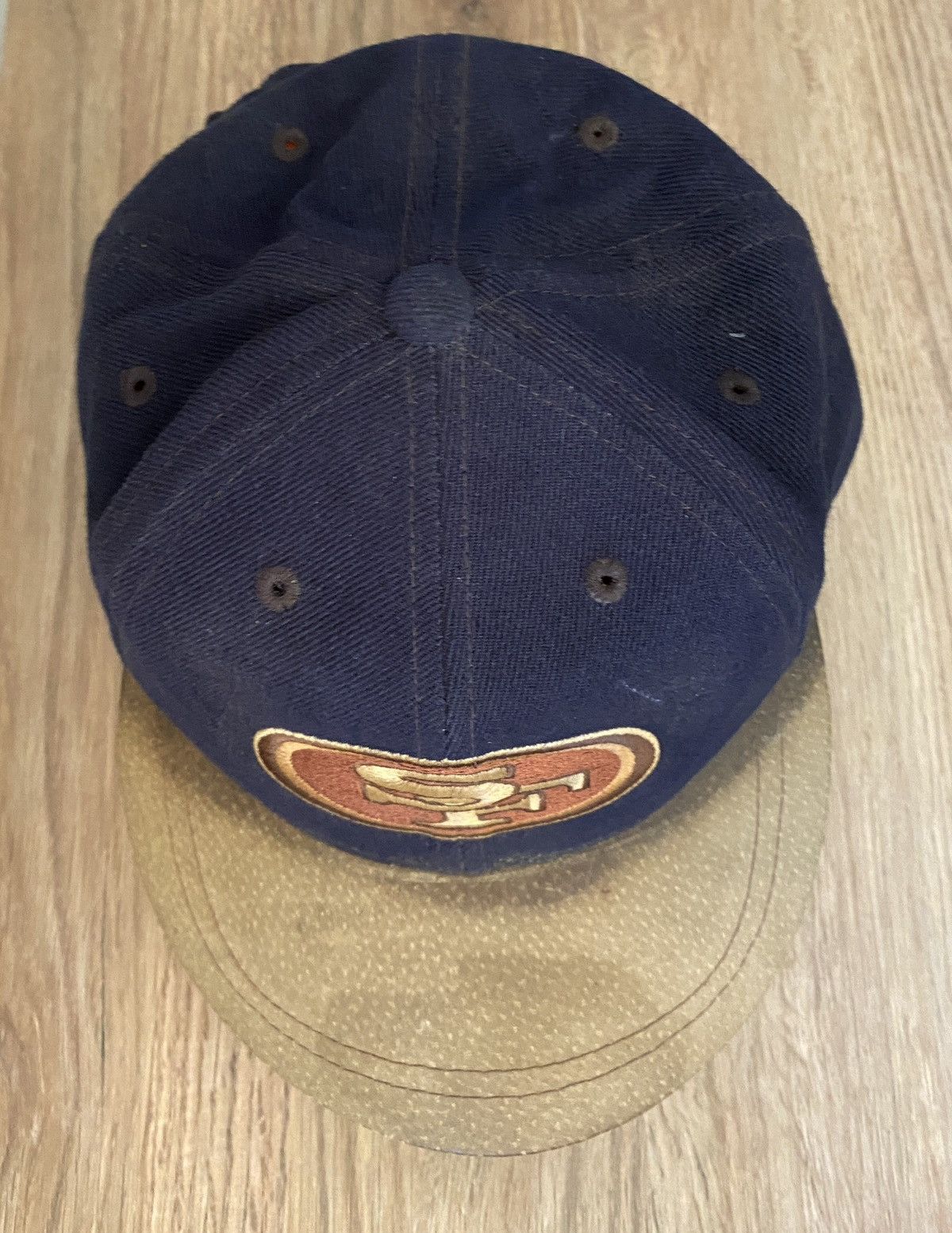 NFL Vintage 90’s San Francisco 49ers Distressed Strapback Hat Size ONE SIZE - 8 Thumbnail