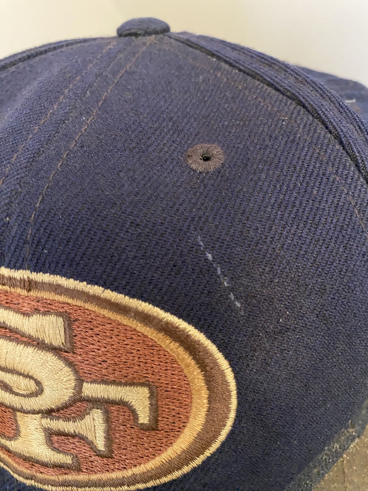 NFL Vintage 90’s San Francisco 49ers Distressed Strapback Hat Size ONE SIZE - 6 Thumbnail