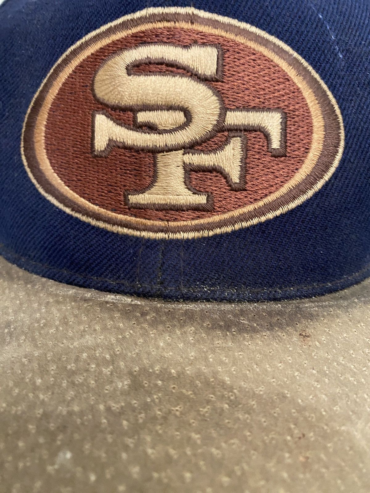 NFL Vintage 90’s San Francisco 49ers Distressed Strapback Hat Size ONE SIZE - 7 Thumbnail