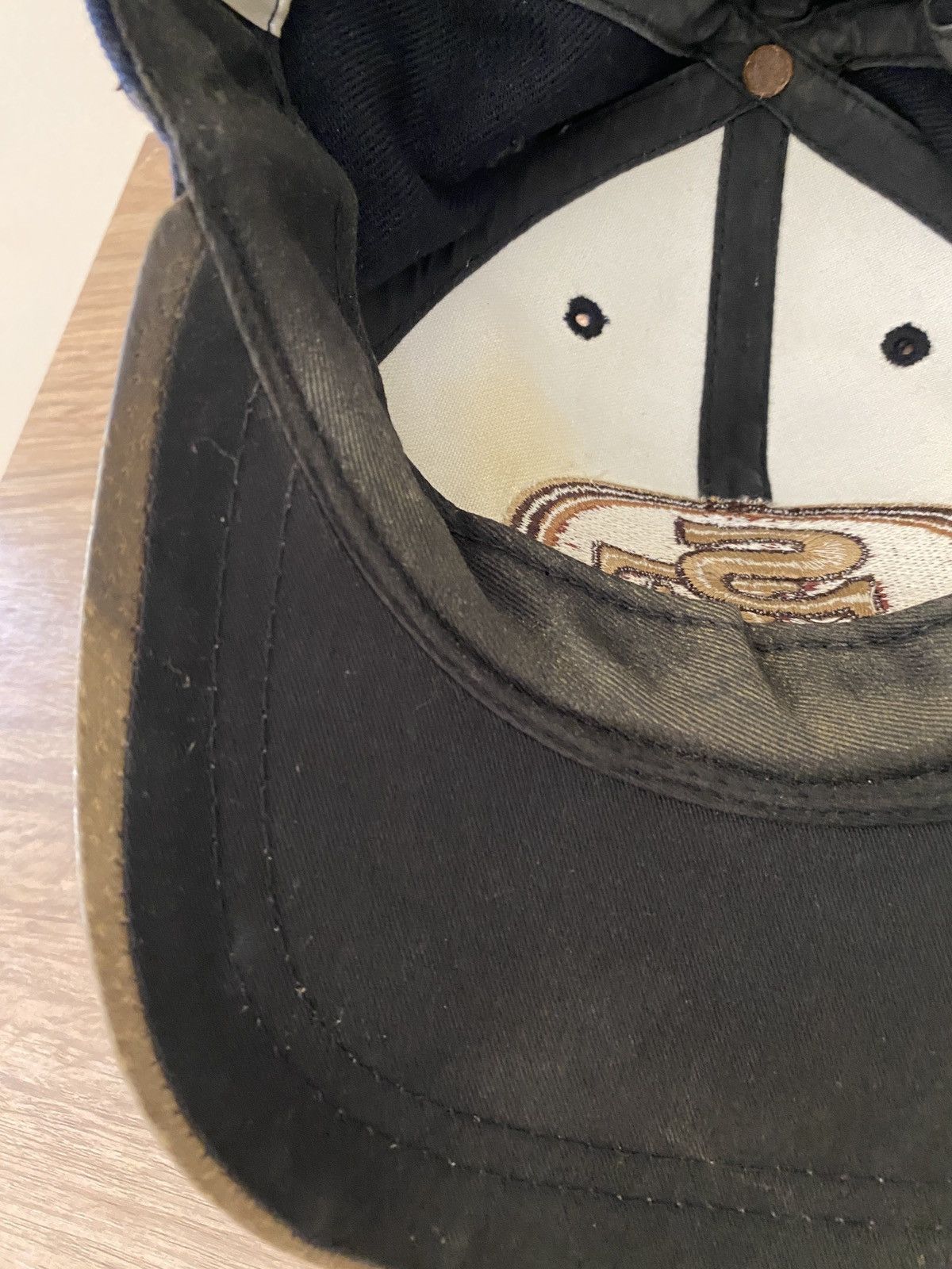 NFL Vintage 90’s San Francisco 49ers Distressed Strapback Hat Size ONE SIZE - 17 Thumbnail