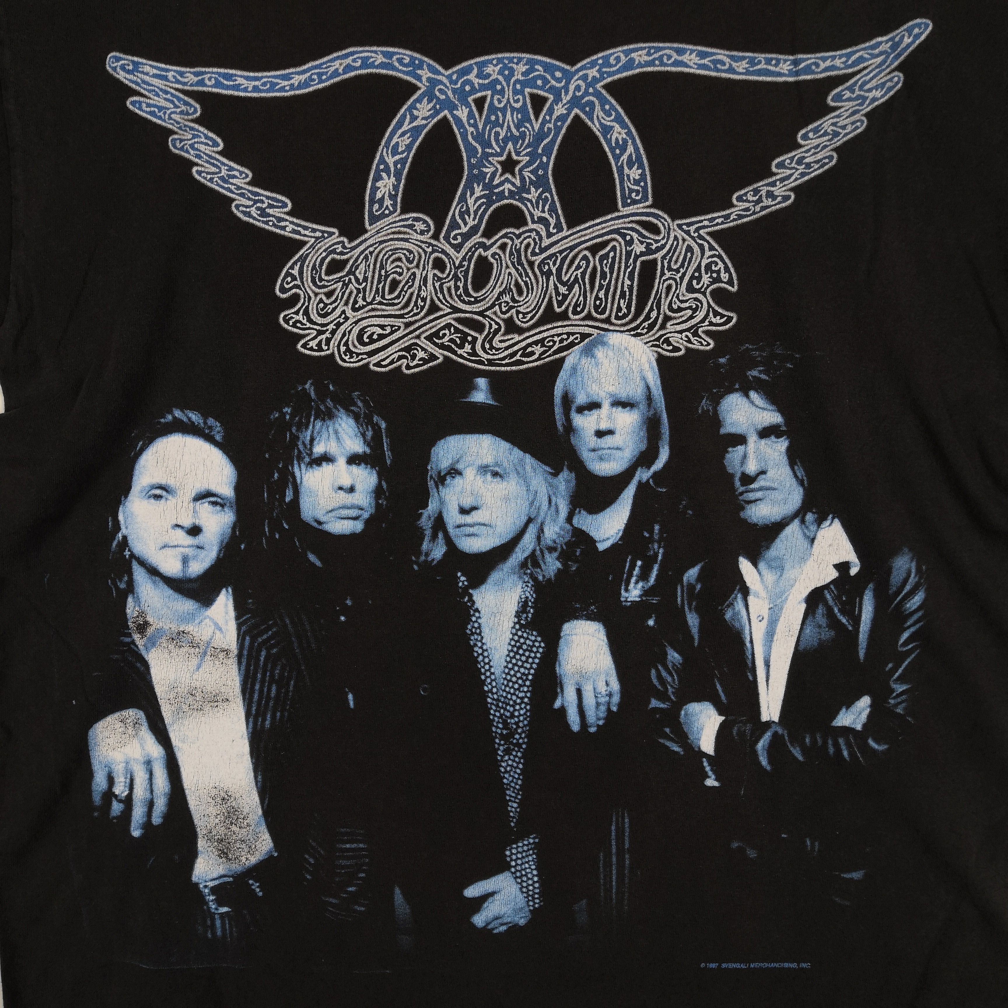 Band Tees Vintage Aerosmith T-shirt Band World Tour Crewneck Tee Size US M / EU 48-50 / 2 - 5 Thumbnail