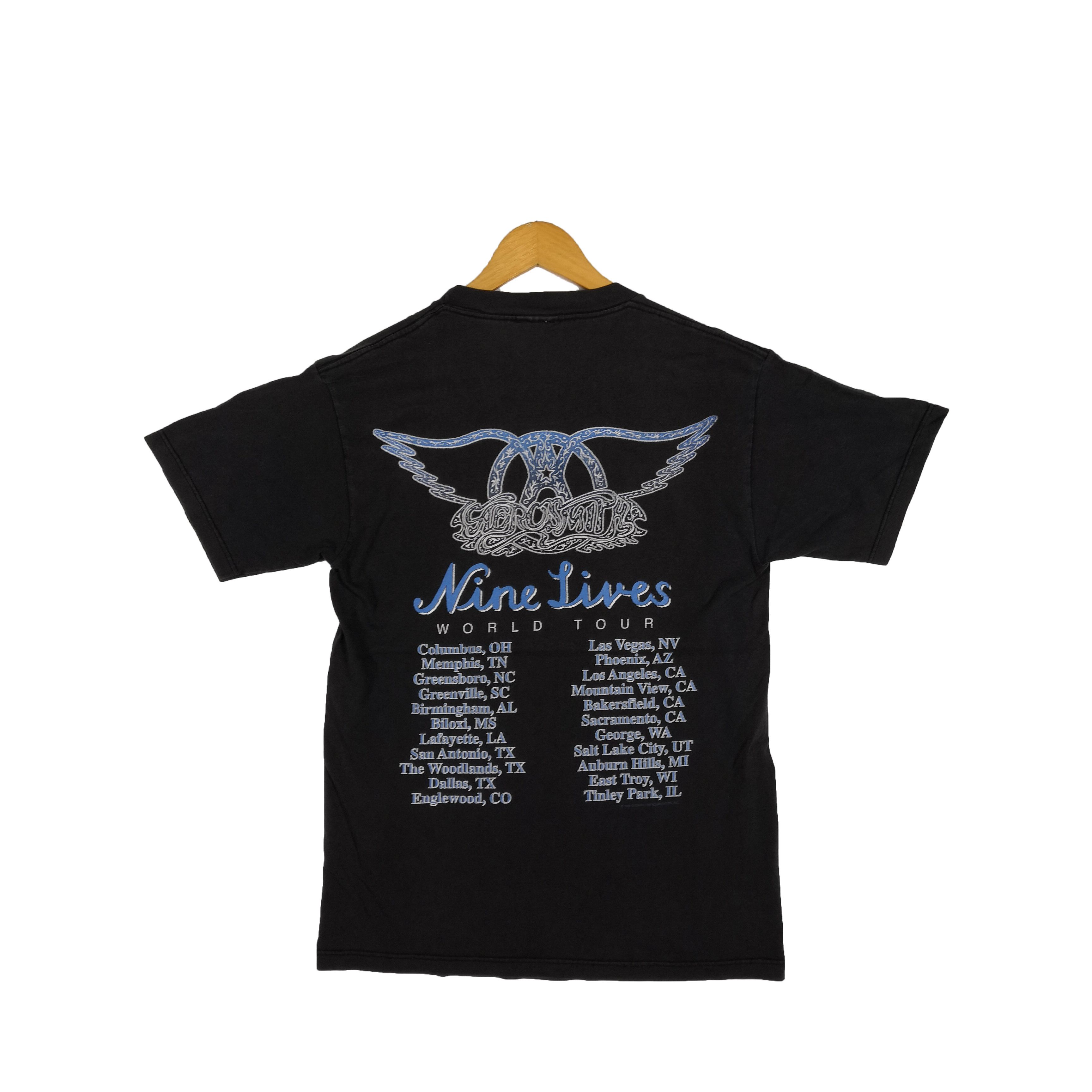 Band Tees Vintage Aerosmith T-shirt Band World Tour Crewneck Tee Size US M / EU 48-50 / 2 - 2 Thumbnail