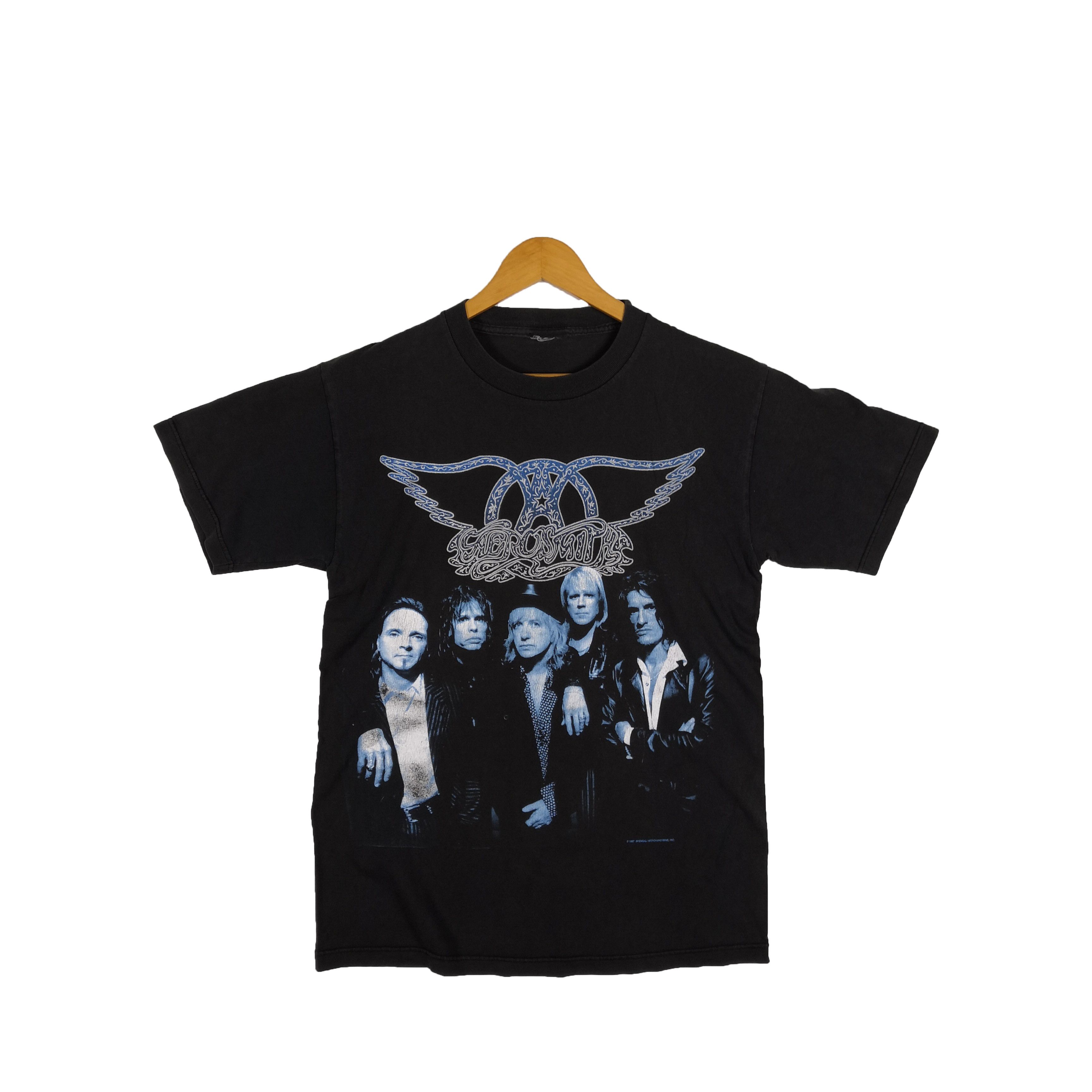 Band Tees Vintage Aerosmith T-shirt Band World Tour Crewneck Tee Size US M / EU 48-50 / 2 - 1 Thumbnail