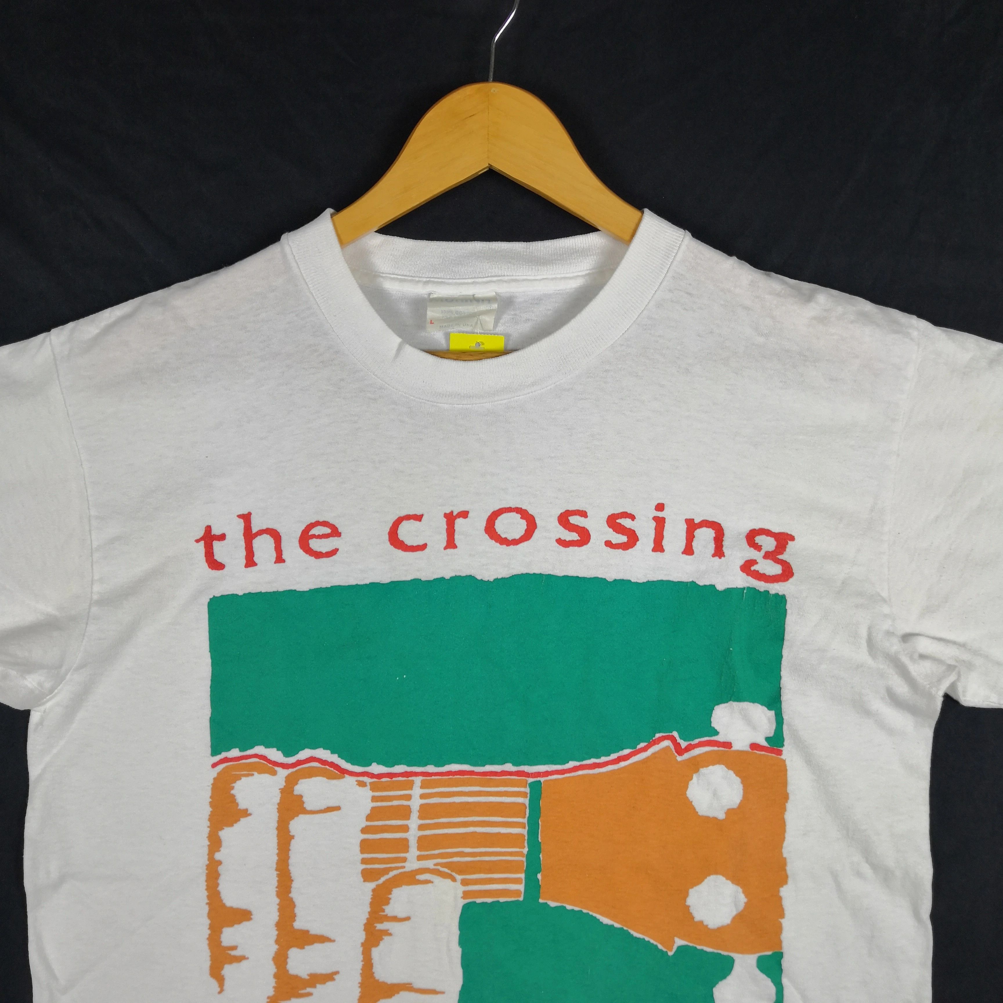 Band Tees × Vintage Vintage The Crossing T Shirt Hippie1969 Woodstock Tees Size US L / EU 52-54 / 3 - 3 Thumbnail