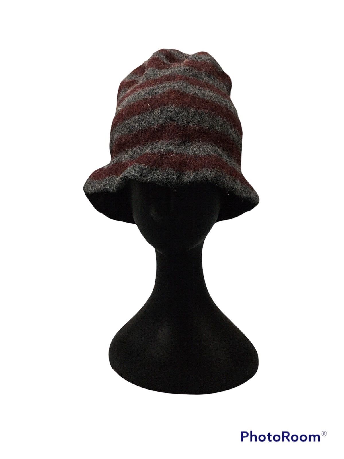 image of Vintage Wool Hat Stripe Made In Scotland, Men's