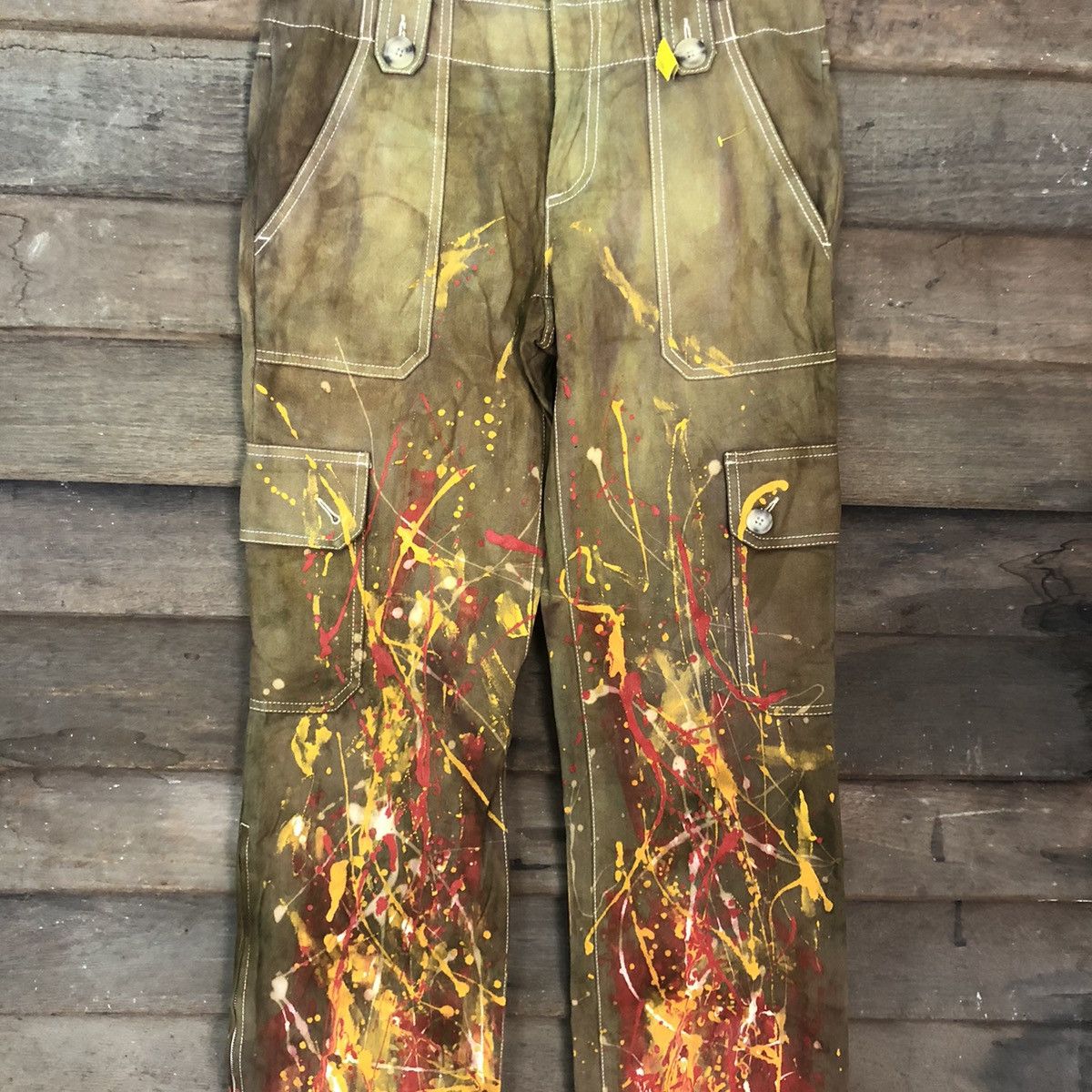 Banana Republic Banana Republic reworked utility painter Cargo Pants #3357 Size US 30 / EU 46 - 4 Thumbnail